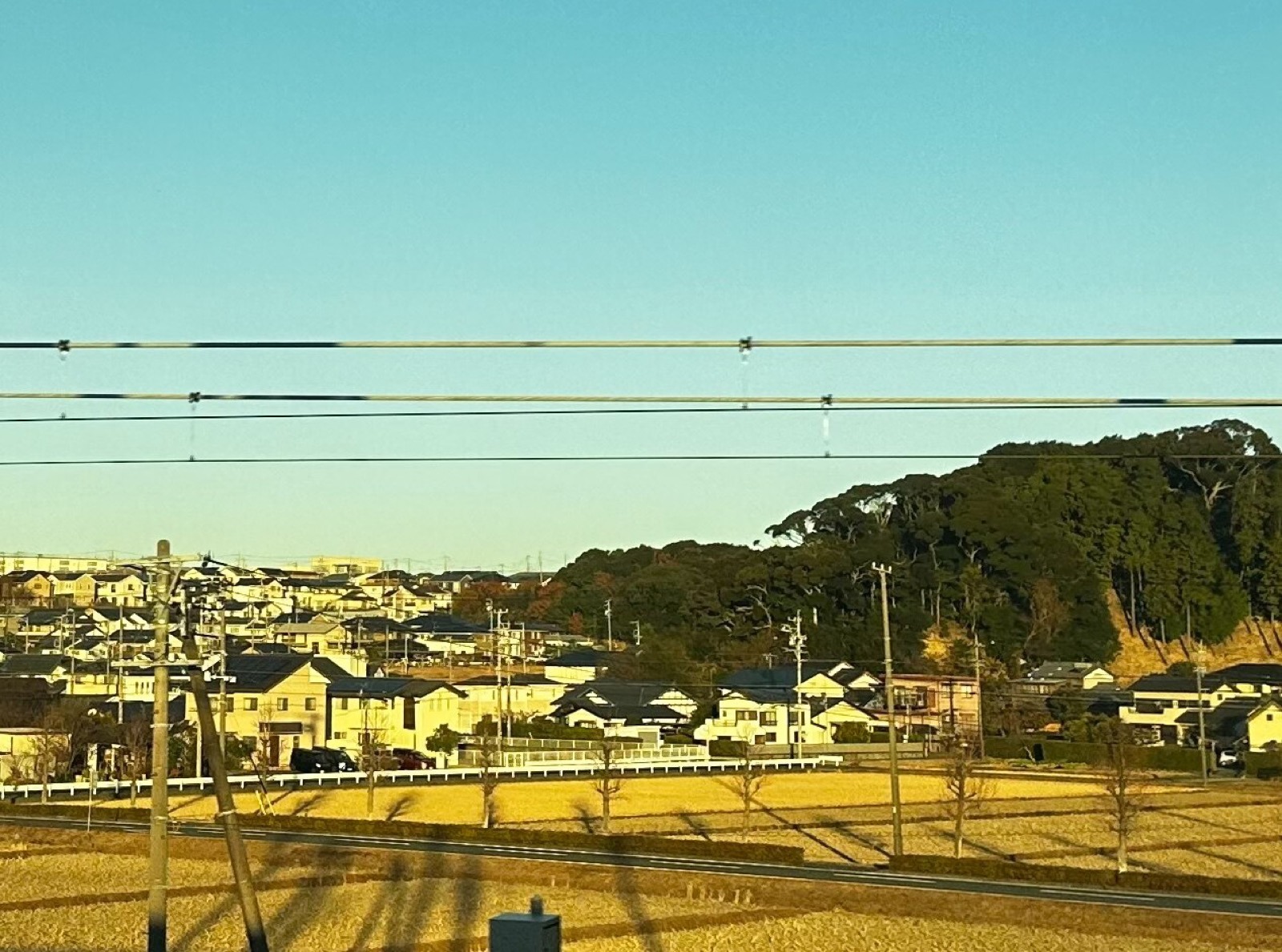 磐田市の朝の町並み